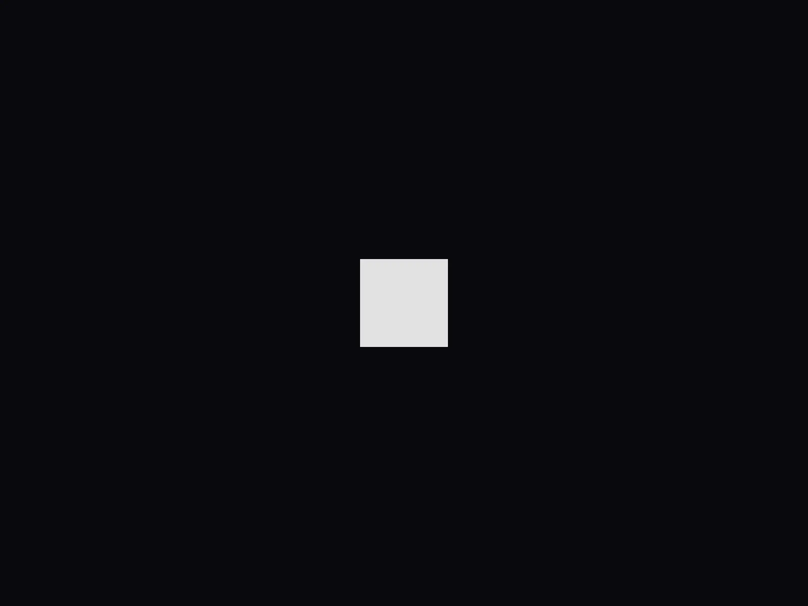 A cube rendered face-on, appearing as a square